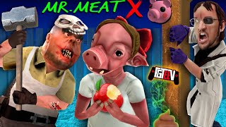 MR MEAT trapped PIGGY FGTeeVs Double Secret Ending Scientist Update [upl. by Elleinaj]