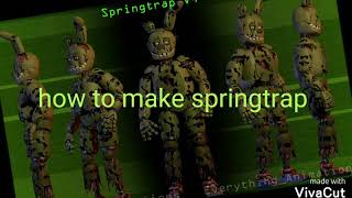 Springtrap cosplay tutorial Five nights at freddys [upl. by Rebmik]