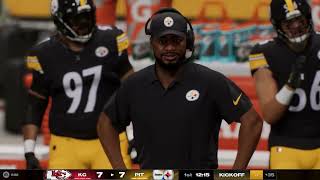 Kansas City Chiefs Vs Pittsburgh Steelers  2024 Week 16 Game Madden 25 PS5 GAMEPLAY [upl. by Elegna]