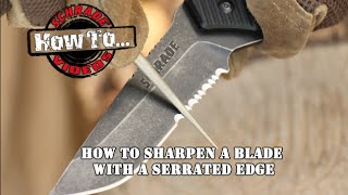 How To Sharpen A SerratedEdge Blade [upl. by Jahdal]