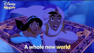 A Whole New World  Aladdin Lyric Video  DISNEY SINGALONGS [upl. by Melas]