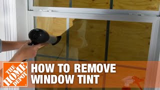 How to Remove Window Tint  The Home Depot [upl. by Rhiamon]