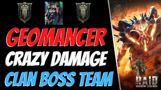 Best Budget Unkillable Clan Boss Team Feat Geomancer Raid Shadow Legends [upl. by Osnohpla]