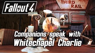 Fallout 4  Companions speak with Whitechapel Charlie bartender in The Third Rail [upl. by Rabi]