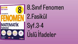 8SINIF FENOMEN 2FASİKÜL S34 ÜSLÜ İFADELER [upl. by Calandria]