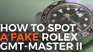 How to Spot a Fake Rolex GMTMaster II [upl. by Church977]