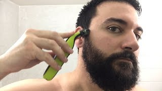 Beard Trimming  Philips Norelco OneBlade Trimmer and Shaver  Model QP2520 [upl. by Natty]