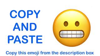 Grimacing face EMOJI  APPLE   COPY and PASTE EMOJIS 😬 [upl. by Chinua]