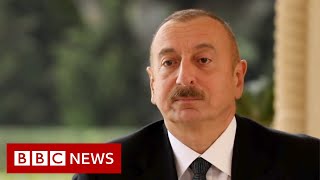 NagornoKarabakh President Ilham Aliyev speaks to the BBC  BBC News [upl. by Thebault394]