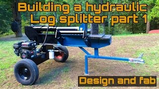 Homemade Log splitter part 1 [upl. by Ehrsam]