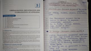 12th Indian Economic Development Notes ch3  Liberalisation Privatisation and Globalisation [upl. by Ogu]