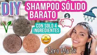 SHAMPOO SÓLIDO DIY  SOLO 4 INGREDIENTES  FÁCIL VEGANO  Mixi [upl. by Neirrad]