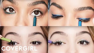 Eye Makeup Tips How to Rock Colored Eyeliner  COVERGIRL [upl. by Ahern]