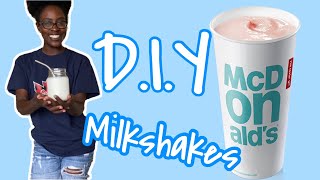 DIY MCDONALDS MILKSHAKES RECIPE  QUICK amp TASTY [upl. by Nerte362]