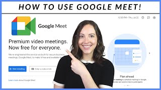 Google Meet For Beginners  How To Use Google Meet in 2021 [upl. by Orji101]