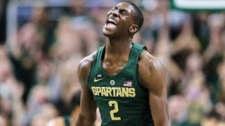 Jaren Jackson Jr 20172018 Season Highlights ᴴᴰ  Michigan State  109 PPG 58 RPG 30 BPG [upl. by Aihsemot]