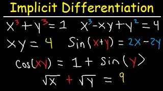 Implicit Differentiation Second Derivative Trig Functions amp Examples Calculus [upl. by Ebsen]