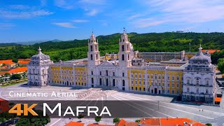 MAFRA 🇵🇹 Drone Aerial 4K  National Palace UNESCO  PORTUGAL Palácio Nacional de Mafra [upl. by Anerat]