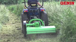 GENIN HORTICOLE  Tracteur Gyrobroyeur [upl. by Yarw559]