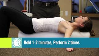 Foam Roll Pectoralis Chest Stretch [upl. by Anitsuj57]