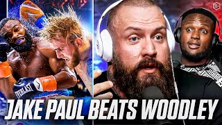 JAKE PAUL BEATS TYRON WOODLEY  Live Reactions [upl. by Wagshul]