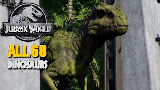 Jurassic World Evolution  All 48 Dinosaurs 1080p 60FPS [upl. by Notlad850]