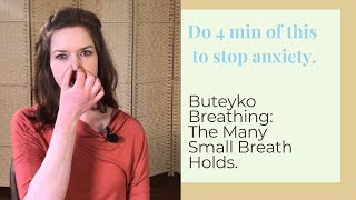 Buteyko Breathing 4 min guided exercise for anxiety [upl. by Yelwah]