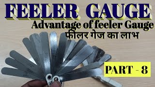 DEFINE FEELER GAUGE AND HOW TO USE IN HINDI  PART 8 [upl. by Novyaj]