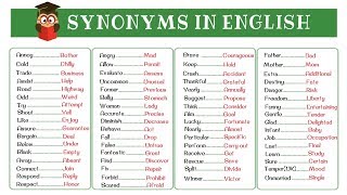 120 Super Common Synonyms to Increase Your Vocabulary in English [upl. by Christyna]