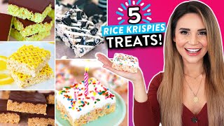 5 DIY RICE KRISPIES TREATS RECIPES You Have To Try [upl. by Eelibuj892]