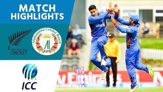 Afghanistan Smash Hosts NZL  New Zealand vs Afghanistan  U19 Cricket World Cup 2018  Highlights [upl. by Niwde235]