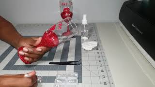 DIY Applying Rhinestones on Glass [upl. by Roma757]