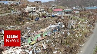 Hurricane Irma wreaks havoc in British Virgin Islands  BBC News [upl. by Malvin]