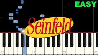 Seinfeld Theme EASY Piano Tutorial Synthesia [upl. by Krid632]