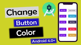 How to Change the Color of the Button in Android Studio 40  How to change button color 2023 [upl. by Alamak]