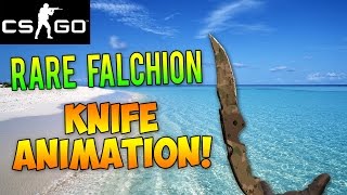 CS GO  How to Balance Falchion Knives In Your Palm Rare Knife Animation Explained CS GO Skins [upl. by Alian]