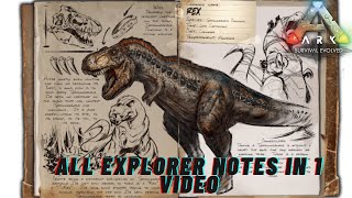 How To find All Explorer note locations Ark Survival Evolved The Island [upl. by Suilmann603]