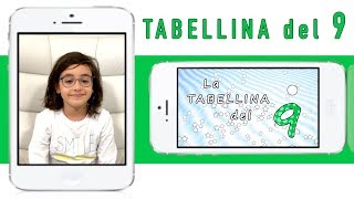 La tabellina del 9  tabellina del NOVE  canzoni per bambini  Sofia Del Baldo [upl. by Mouldon]