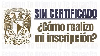 SIN CERTIFICADO DE PREPA ¿Cómo me inscribo en la UNAM [upl. by Eornom]