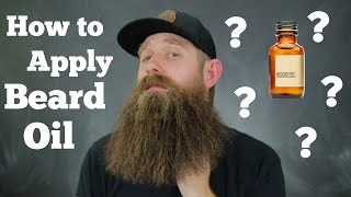 Basics  How to Apply Beard Oil [upl. by Colley]