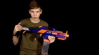 Nerf Elite Rapidstrike CS18 Review and Shooting [upl. by Bellina745]