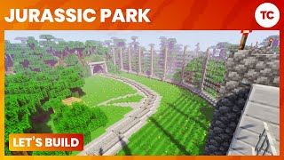 Lets Build Jurassic Park  Ep 9 TREX Paddock  Minecraft PC [upl. by Stanwood934]