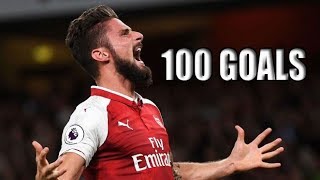 Olivier Giroud  All 100 Goals For Arsenal [upl. by Sami55]