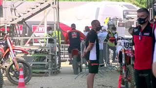 Jeffrey herlings crash Faenza 2020 [upl. by Elocel]