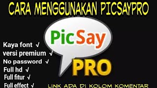 REVIEW CARA MENGEDIT FOTO DENGAN PICSAYPRO [upl. by Obeded290]