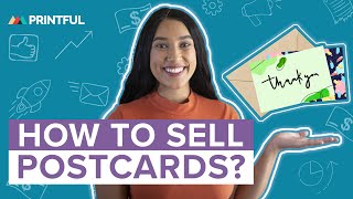 How to Sell Custom Postcards Online Printful PrintonDemand [upl. by Yared]