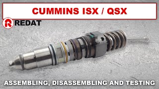 Cummins ISX  QSX injectors  Assembling disassembling and testing [upl. by Massimiliano]