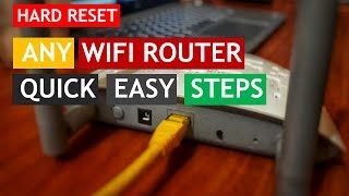 HOW TO RESET ANY WIFI ROUTER [upl. by Enitsugua]