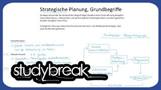 Strategische Planung Grundbegriffe  Unternehmensführung [upl. by Australia570]