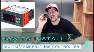 HOW TO INSTALL A DIGITAL TEMPERATURE CONTROLLER  RELAY [upl. by Pearlstein15]